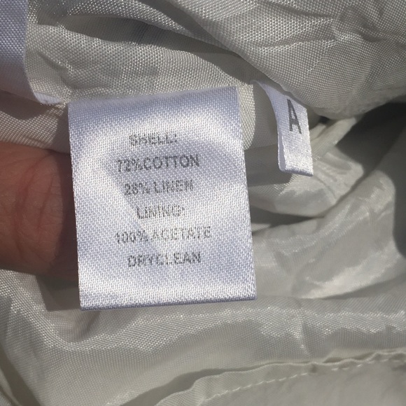 EUC Ann Taylor loft white gray striped skirt - Picture 6 of 12